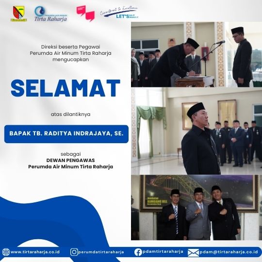 Pelantikan Anggota Dewan Pengawas Perumda Air Minum Tirta Raharja